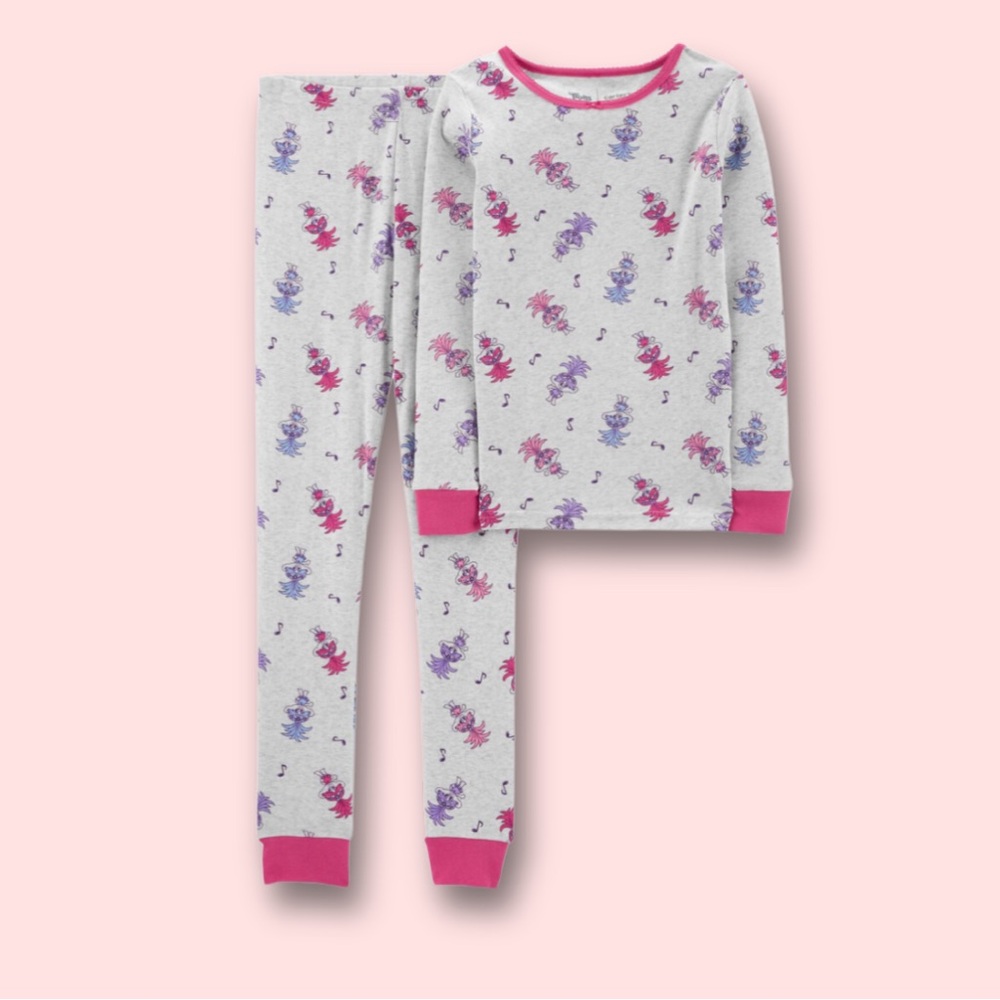 Kid 2-Piece Trolls™ 100% Snug Fit Cotton Pajamas featuring Poppy